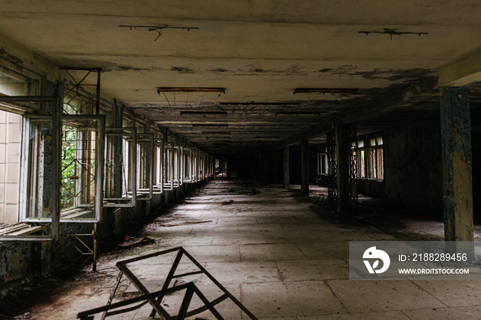 abandoned building in Prypiat, Chernobyl