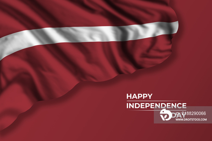 Latvia independence day card