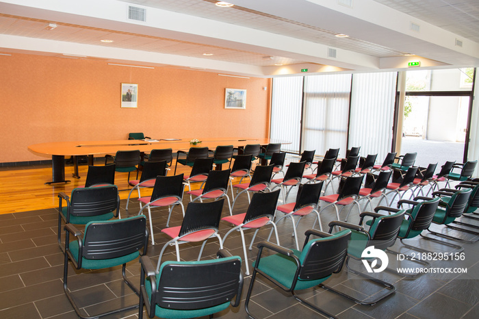 Large Room with chair in a city hall of village