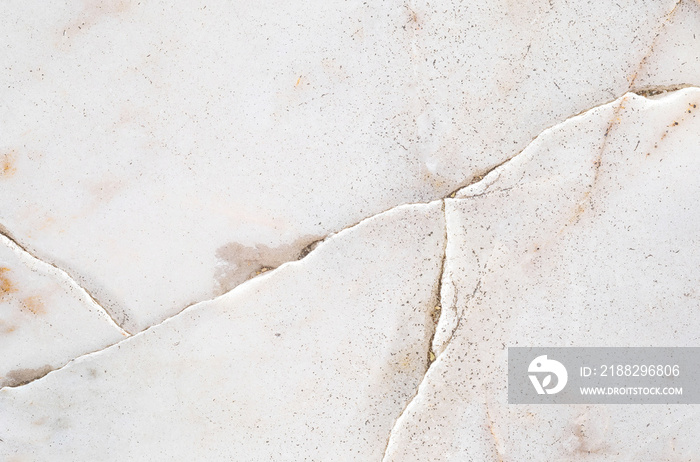 Closeup surface abstract marble pattern at the cracked marble stone floor texture background