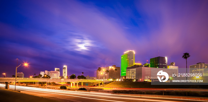 Night scenes around corpus christi texas