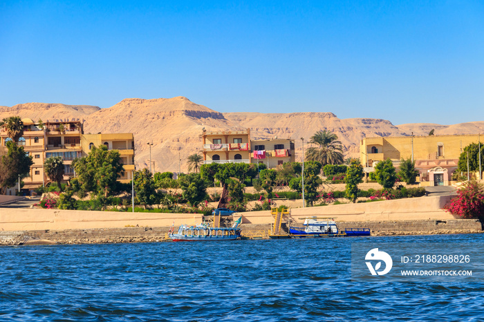 View of Nile river in Luxor, Egypt