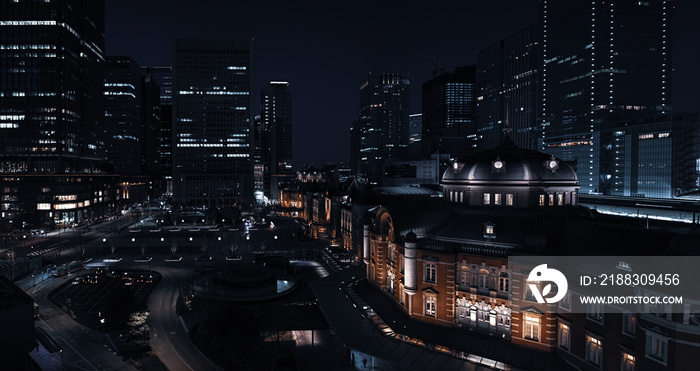 東京駅の夜景