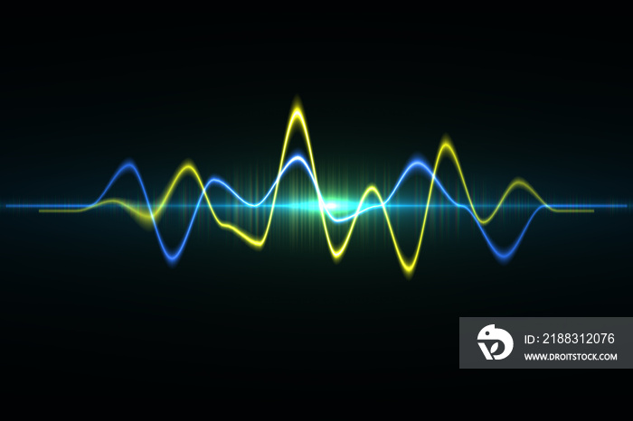 音频数字均衡器技术，脉冲音乐。声波、光频率或亮度的抽象