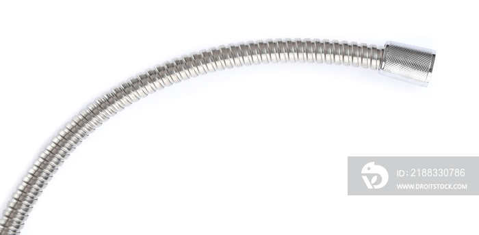 wire Stainless Steel Overbraid isolated on white background