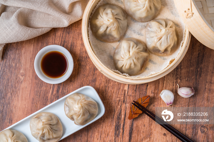 Fresh meat dumplings, a specialty gourmet in Wuxi, Jiangsu, China