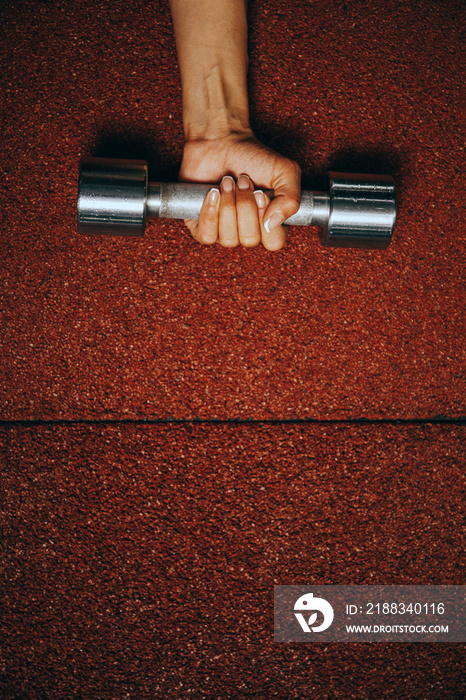 hand with dumbbell. Sport photo. Fitness concept. Sport.