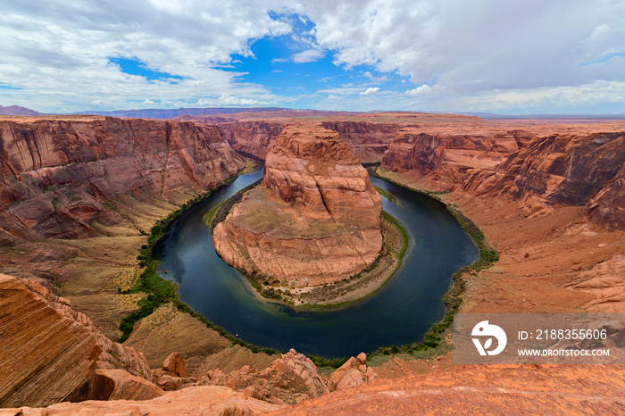 Horseshoe Bend, Colorado River. Grand Canyon, Page, Arizona. USA