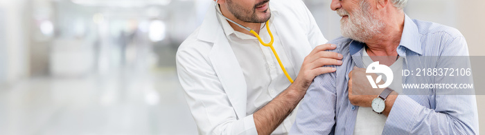 Patient visits doctor at the hospital. Concept of medical healthcare and doctor staff service.