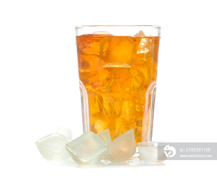 Iced tea  isolated on white