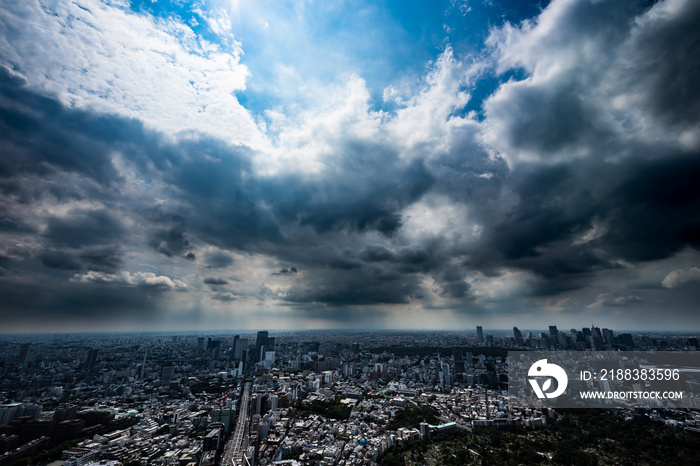 神秘的な東京の空　Mystical Tokyo Sky