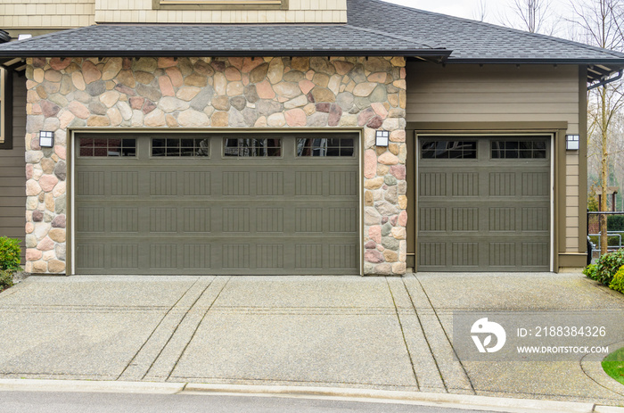 Garage door in Vancouver, Canada.