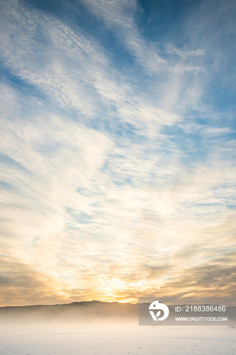 朝焼けの空