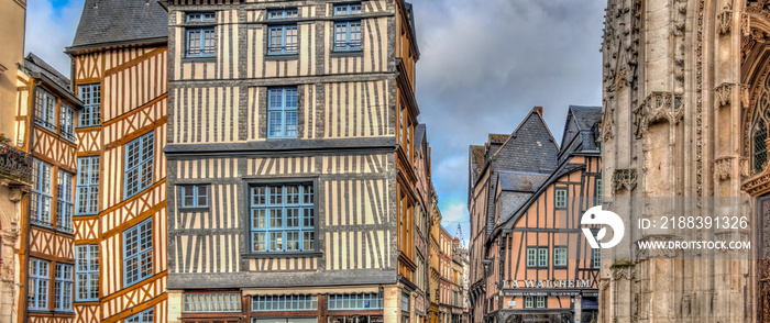 Quartier Saint-Ouen, Rouen, HDR Image