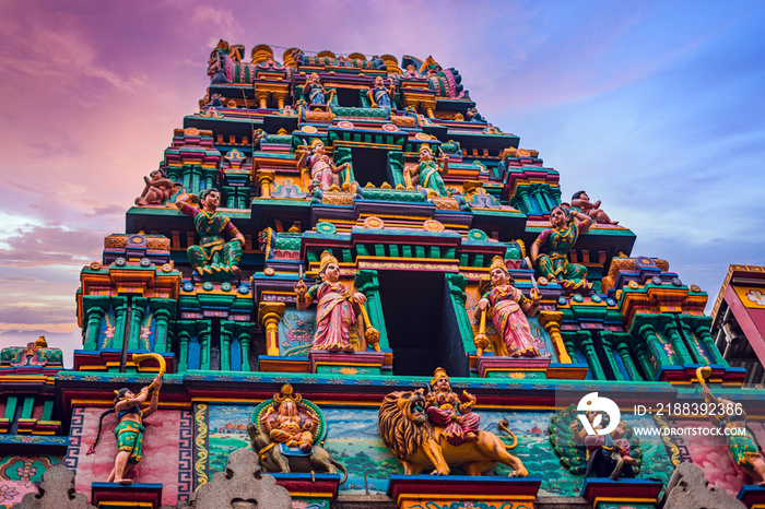 Mariamman Hindu temple or  Chua Ba Mariamman  in Ho Chi Minh city, Vietnam