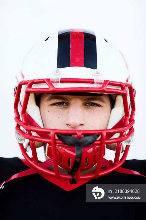 Portrait of American football player