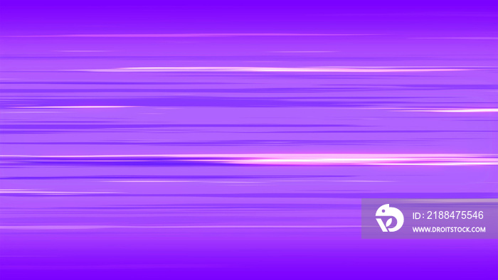 Abstract speed lines background illustration. Creative violet horizontal light speed wallpaper. Colo