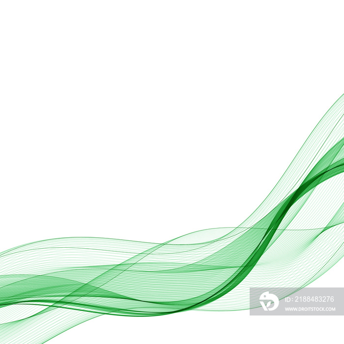 green wave. abstract illustration.  graphics. eps 10