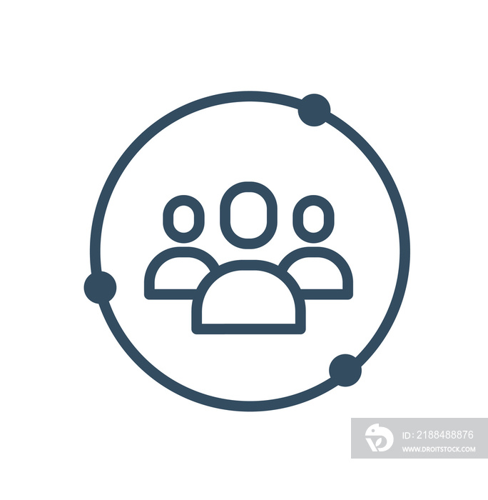 collaboration icon vector illustration. black collaboration vector icon designed in filled, outline,