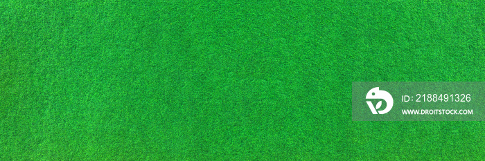 Grüner Teppich für den Außenbereich in Panorama Nahaufnahme, der künstlichen Rasen imitiert