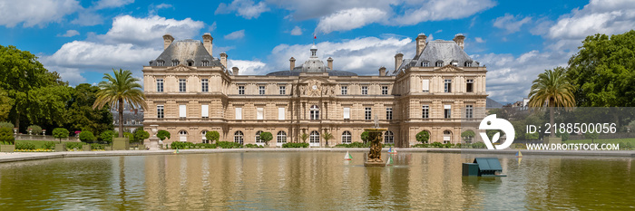 Paris, the Senat in the Luxembourg garden, french institution, beautiful building