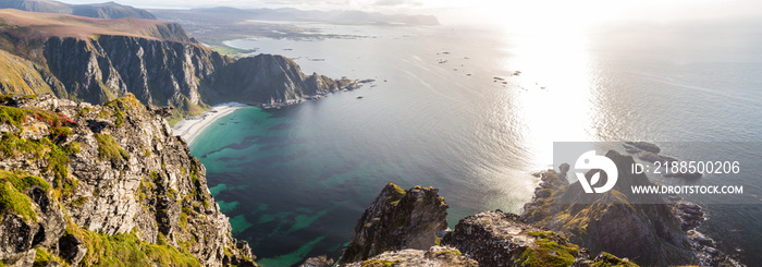 Mount Matind hike, in Bleik in Norway