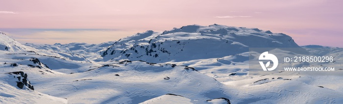 Haukelifjell, high mountains in the southern part of Hardangervidda National Park between Vinje and Røldal in southern Norway, Scandianavia, Europe.