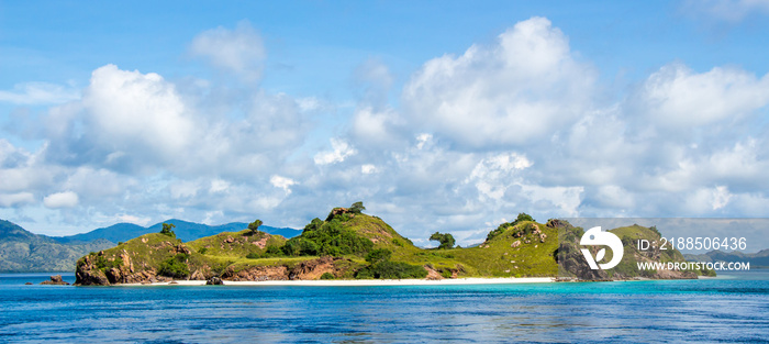 A tropical island in Komodo National Park near Rinca Island, Flores