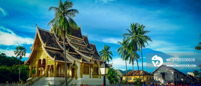 Haw Pha Bang, buddhist temple located in the grounds of the Royal Palace Museum in Luang Prabang, Laos