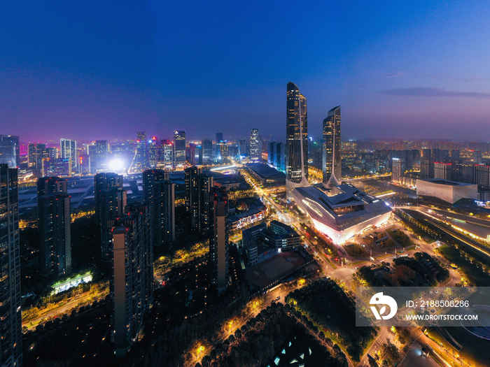 南京城市风夜景