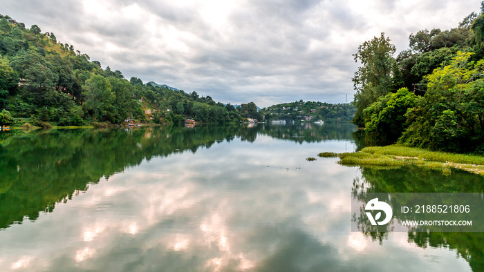 Bhimtal Lake - A picturesque lake located in the Nainital district of Uttarakhand