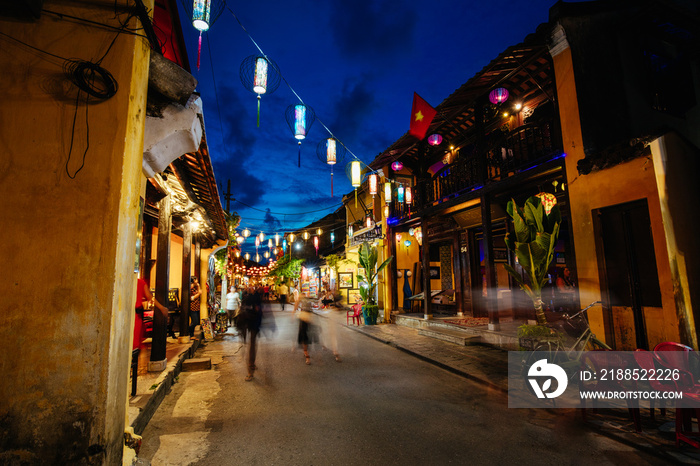 Hoi An Streets After Dusk in Vietnam