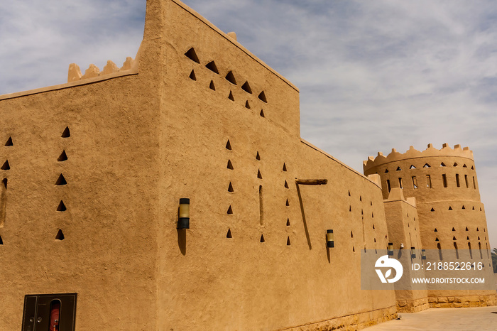 Modern architecture of Ad Diriyah in the traditional Arabic style, Riyadh, Saudi Arabia