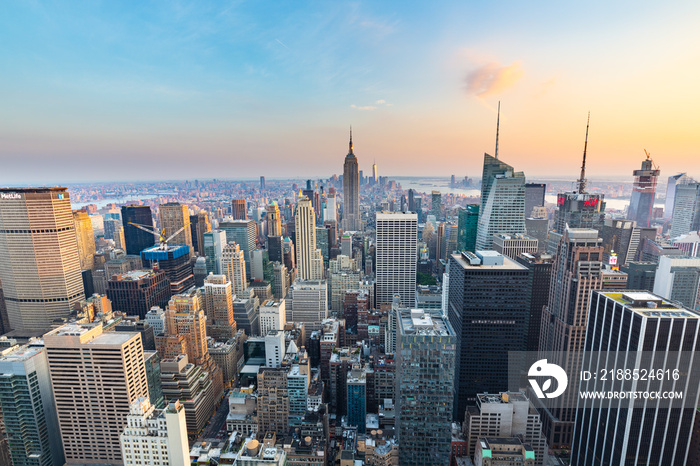 Manhattan - View from Top of the Rock - Rockefeller Center - New York