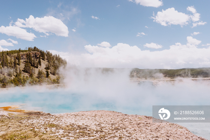 Grand Prismatic Springs in Yellowstone National Park Colorado