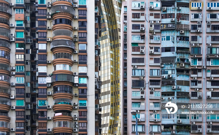 Residential buildings in Macao