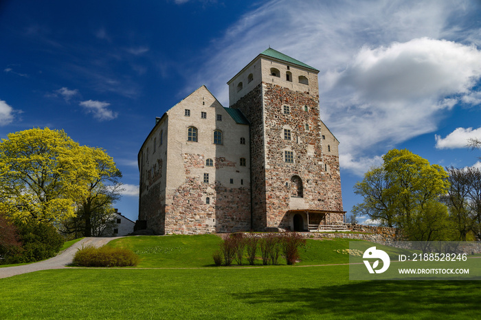 castle Turku with beautiful light