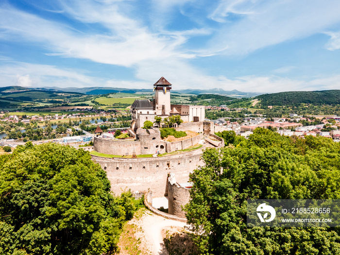 Trencin Castle is a castle above the town of Trencin in western Slovakia