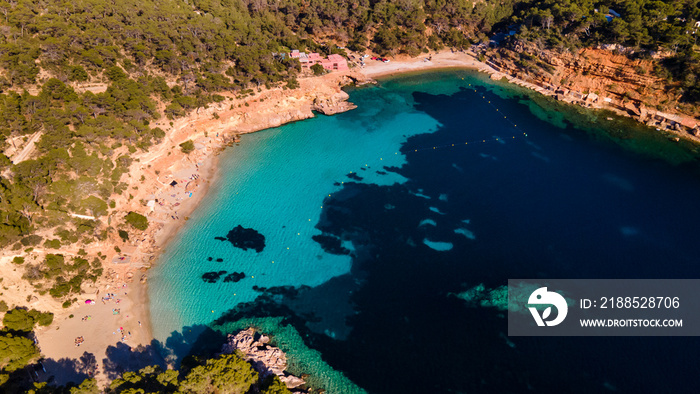 Cala Salada in Ibiza, Spain