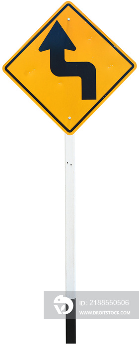 Curve ahead sign