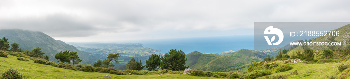 Landschaft Caravia Panorama Spanien Nordspanien Asturien (Asturias)