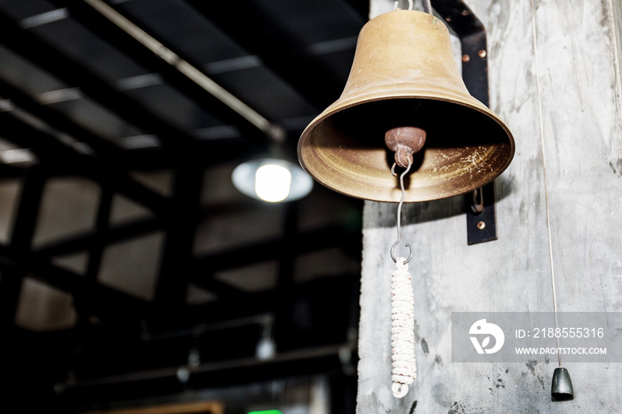 Bell in the Thai boxing stadium.