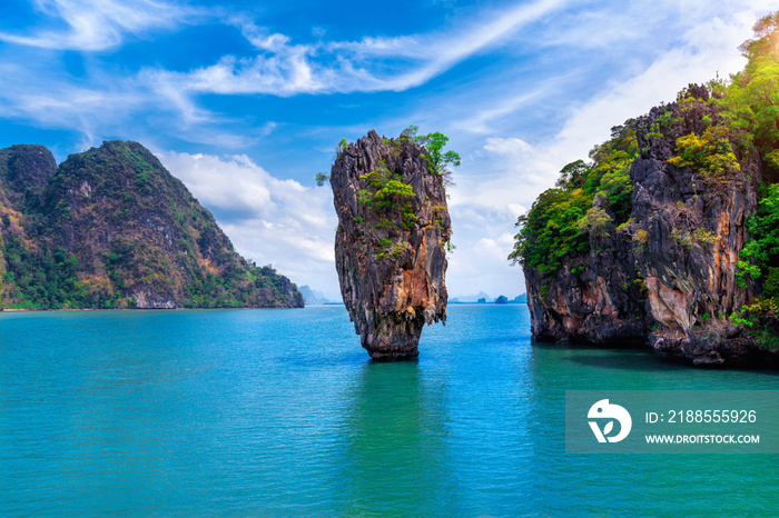 James Bond island in Phang nga, Thailand.