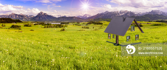 Wohnen im Grünen mit Haus auf dem Land