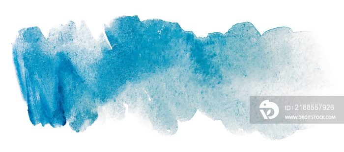 blue watercolor. blot element from design