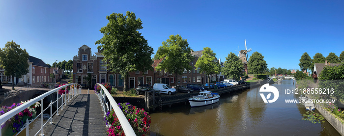 Panorama from the old town of Dokkum