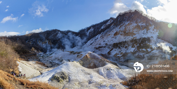 日本北海道登别地狱谷