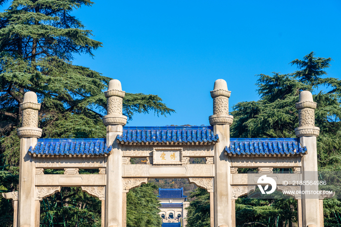 南京钟山风景区博爱坊