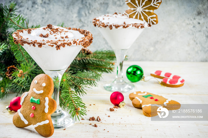 Christmas gingerbread martini