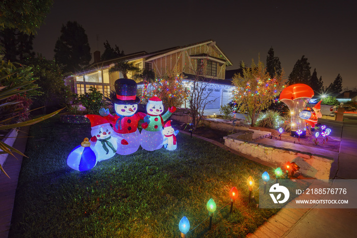 Beautiful christmas decoration at Brea Neighborhood